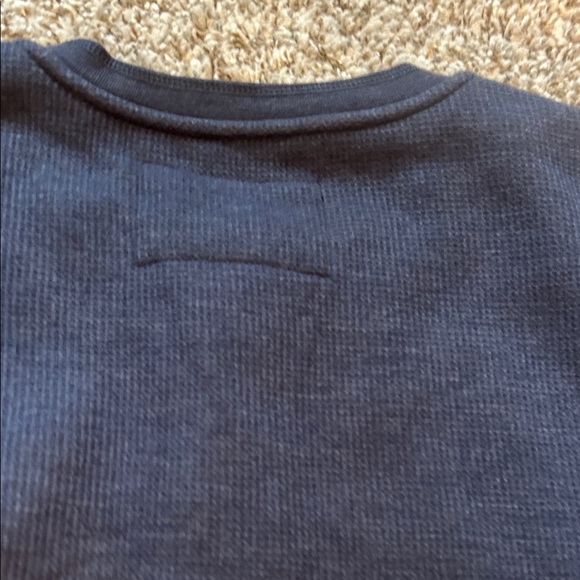 Lee Men's Navy Henley Sweatshirt - Picture 4 of 4